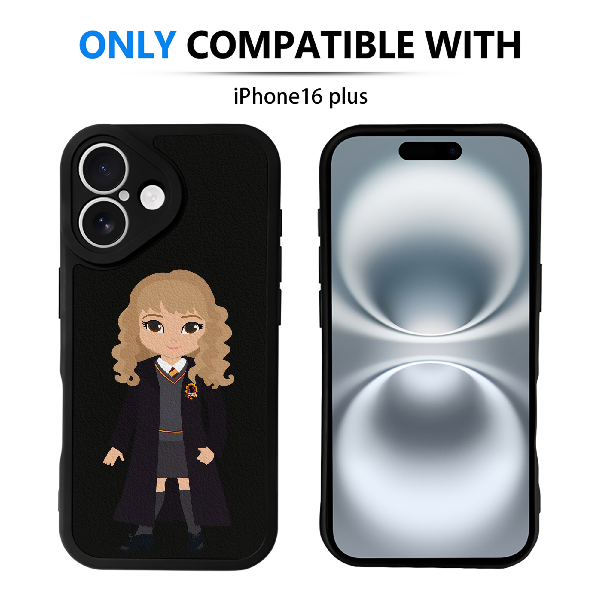（画像用） Harry Potter ハリー・ポッターシリーズ 【iPhone 16シリーズ対応】シリコンスマホケース（レザー調） 材質：シリコン